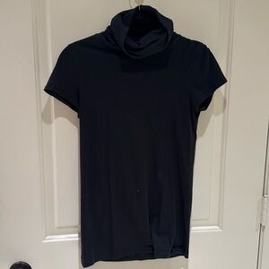 Short sleeved cowl neck tee